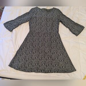 Banana Republic dark green/navy blue Long Sleeve Dress, size 8